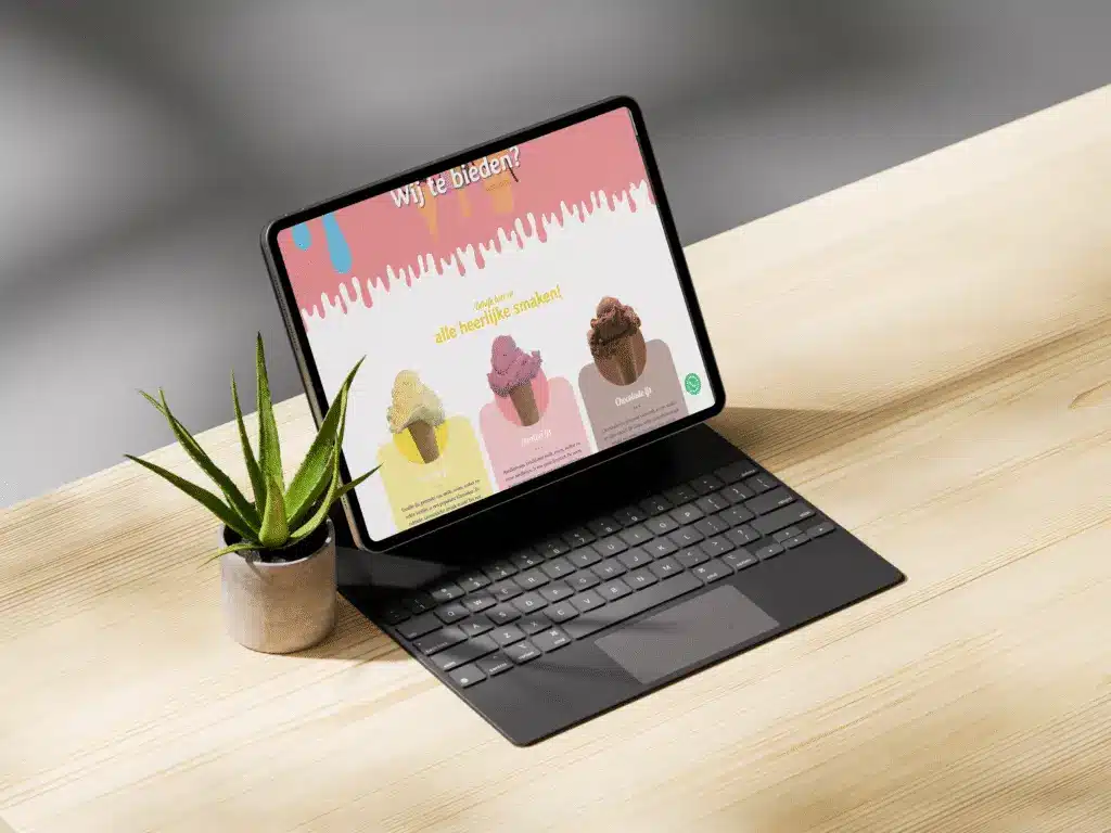 Webdesign - Tablet Créme Karreke