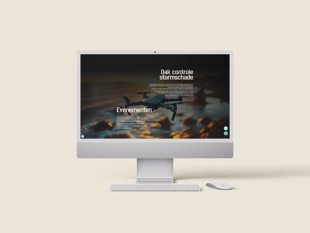 Webdesign - desktop Drone inspectie mba